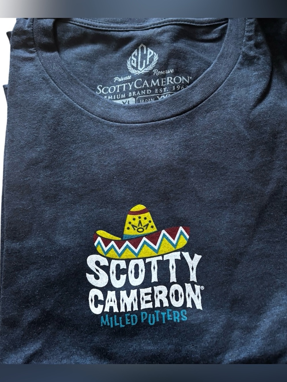NWT SCOTTY CAMERON GALLERY  FIESTA de SCOTTY CIRCLE T Tee Shirt BLUE L